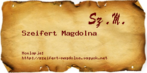 Szeifert Magdolna névjegykártya
