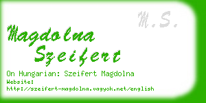 magdolna szeifert business card